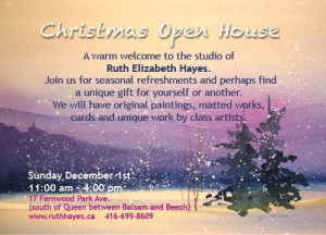 Christmas art show invitation 2013