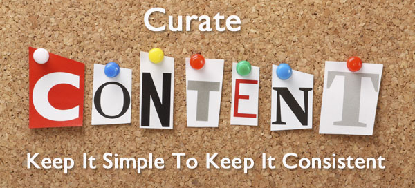 Curate blog content to keep it simple